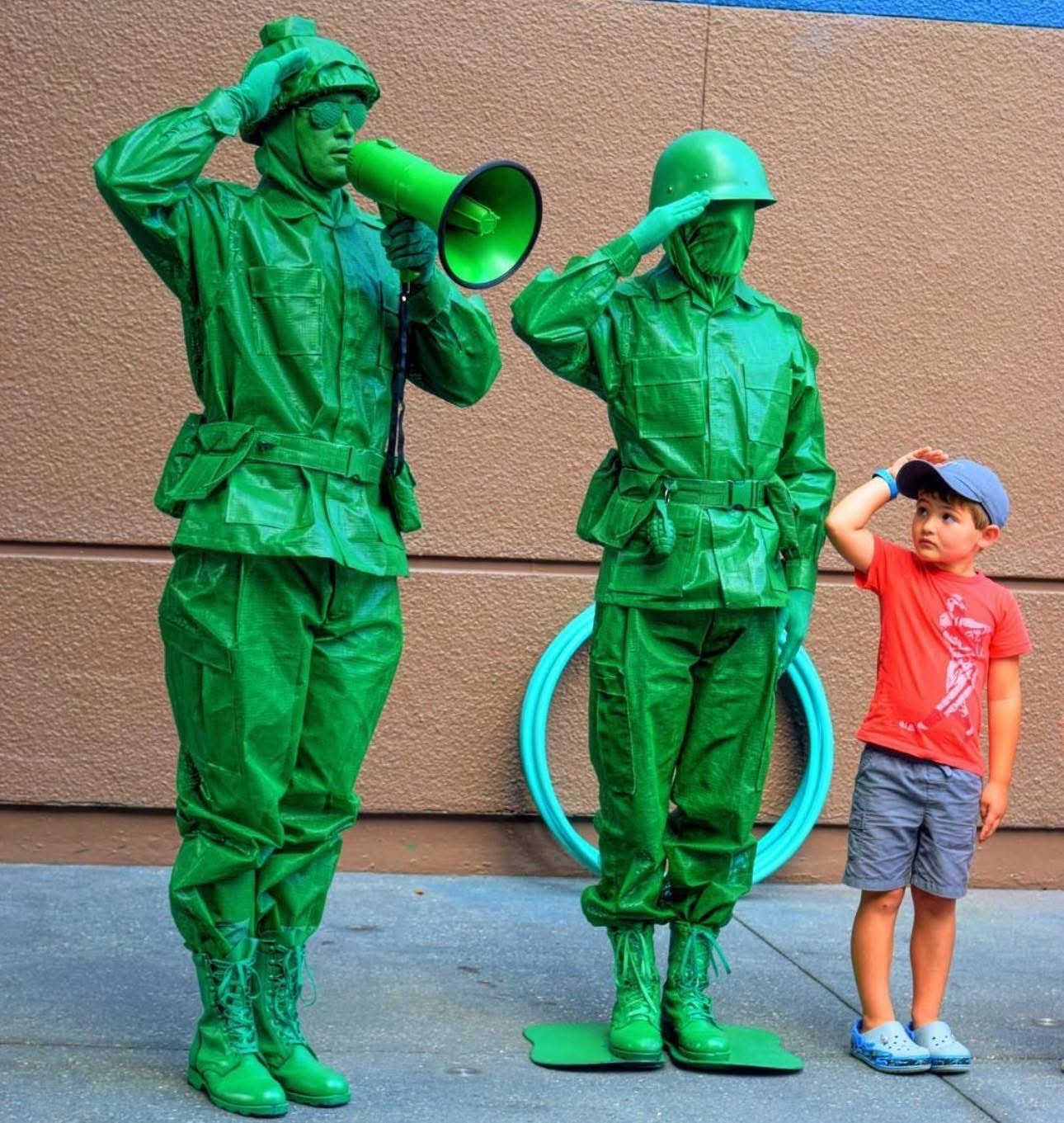 Logan as Sarge from Toy Story at Walt Disney World